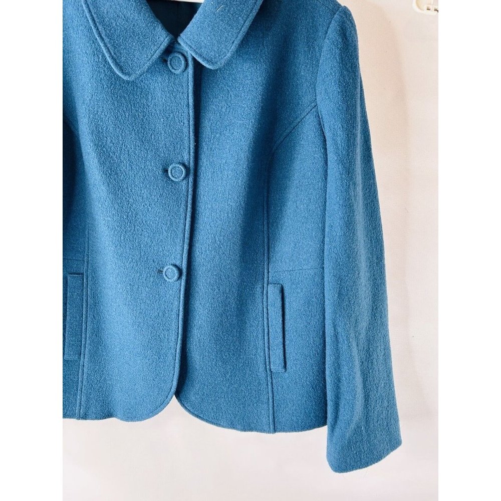 Pendleton Worsted Wool Peter Pan Collar Jacket Bl… - image 4